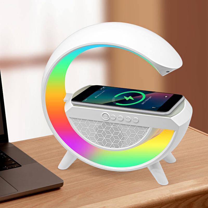 G-Shaped Digital Led Wireless Charger Speaker