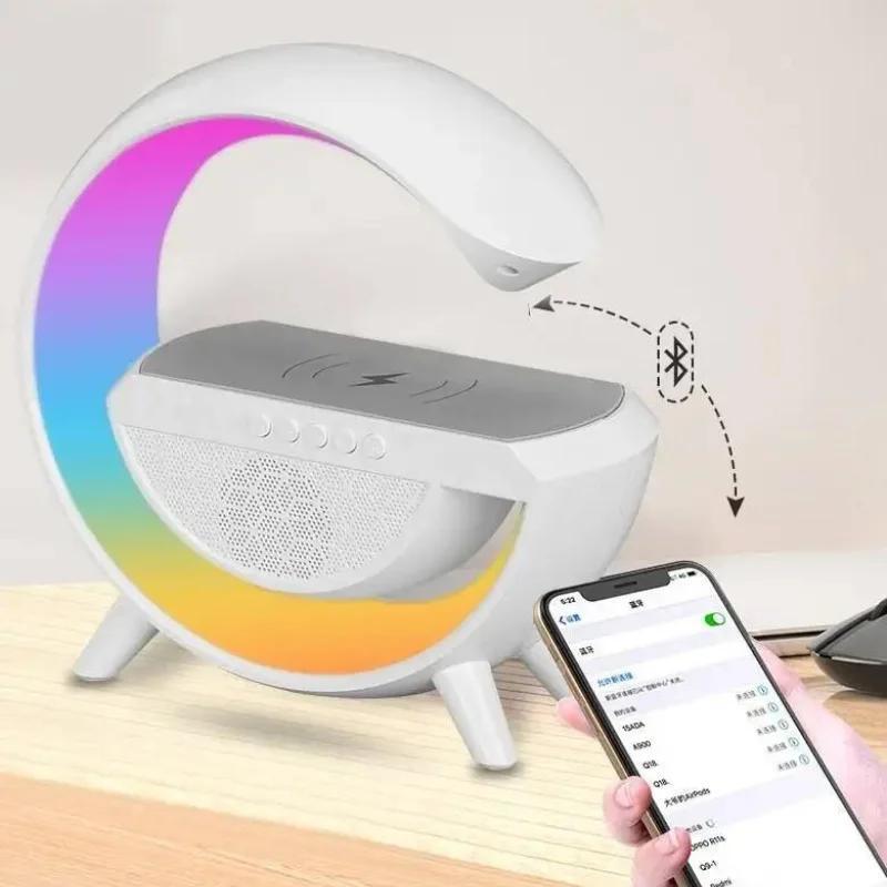 G-Shaped Digital Led Wireless Charger Speaker